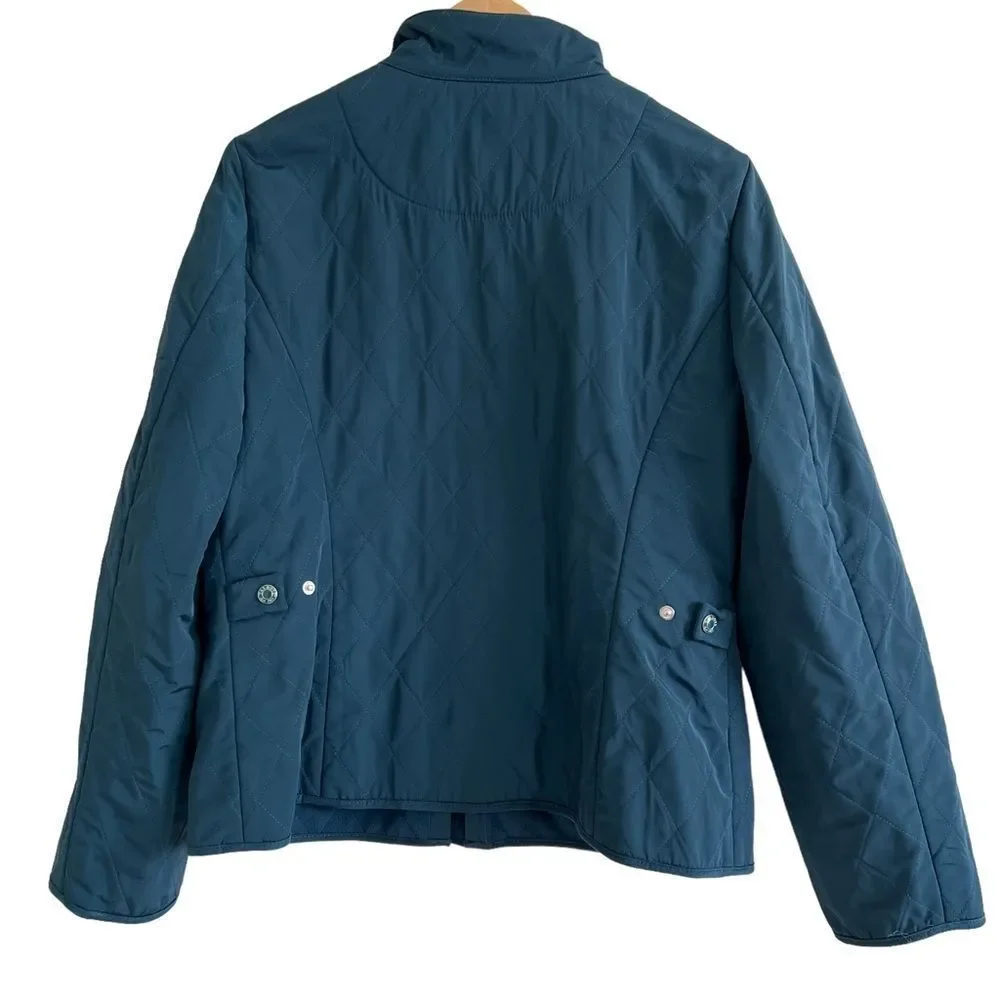 Talbots Zip Up Coat Size Medium